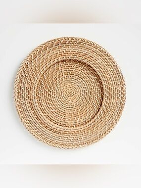 Crate&Barrel: Natural Rattan Charger Plate